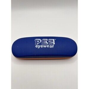 PEZ Candy Hard Clam Shell Eye Glass Case Blue/Orange